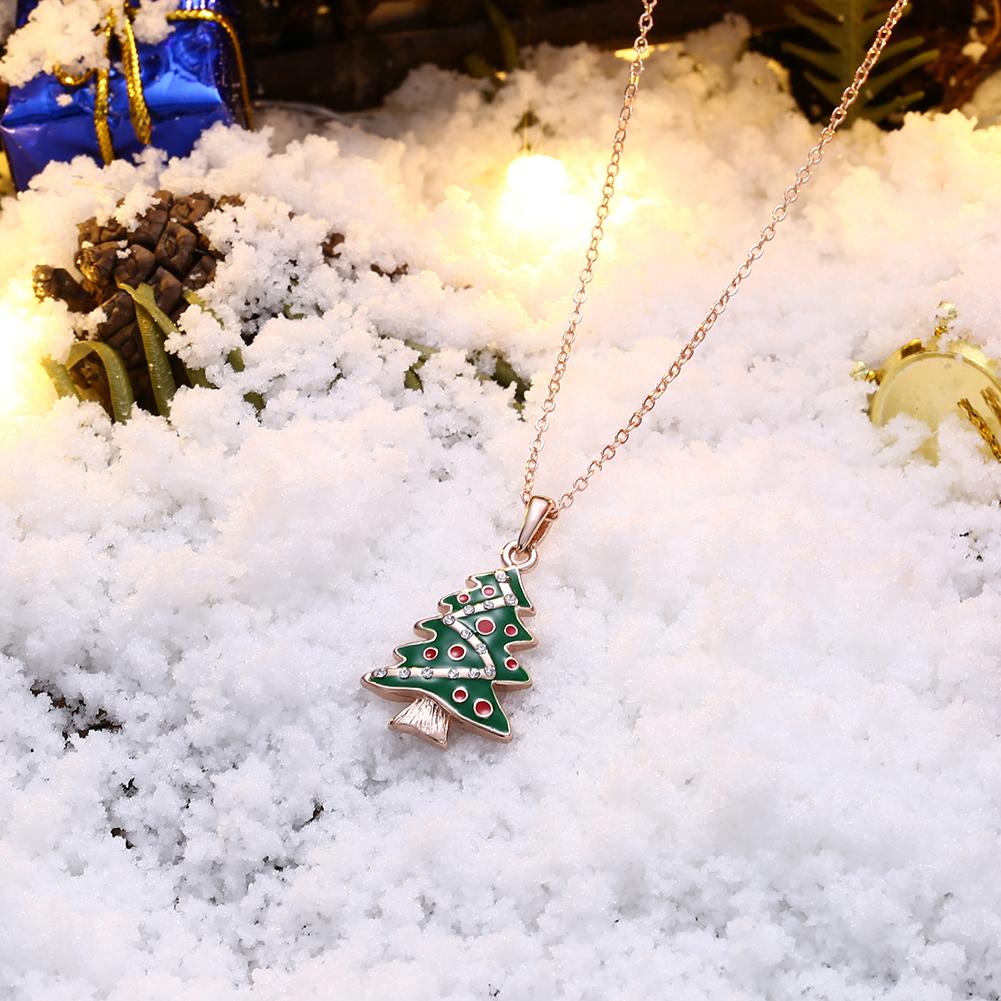 Christmas Tree Necklace in 18K Rose Gold Plated - Christmas Collection