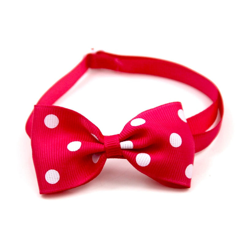 Pet Christmas Bow Collar