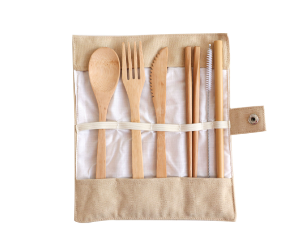 6 Piece Wooden Cutlery Set