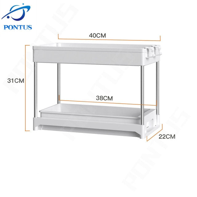 Kitchen Drawer Spice Rack Shelf Kitchen Cupboards Organizer Vegetable Pull Out Cabinet Bathroom Cupboard Storage Organize