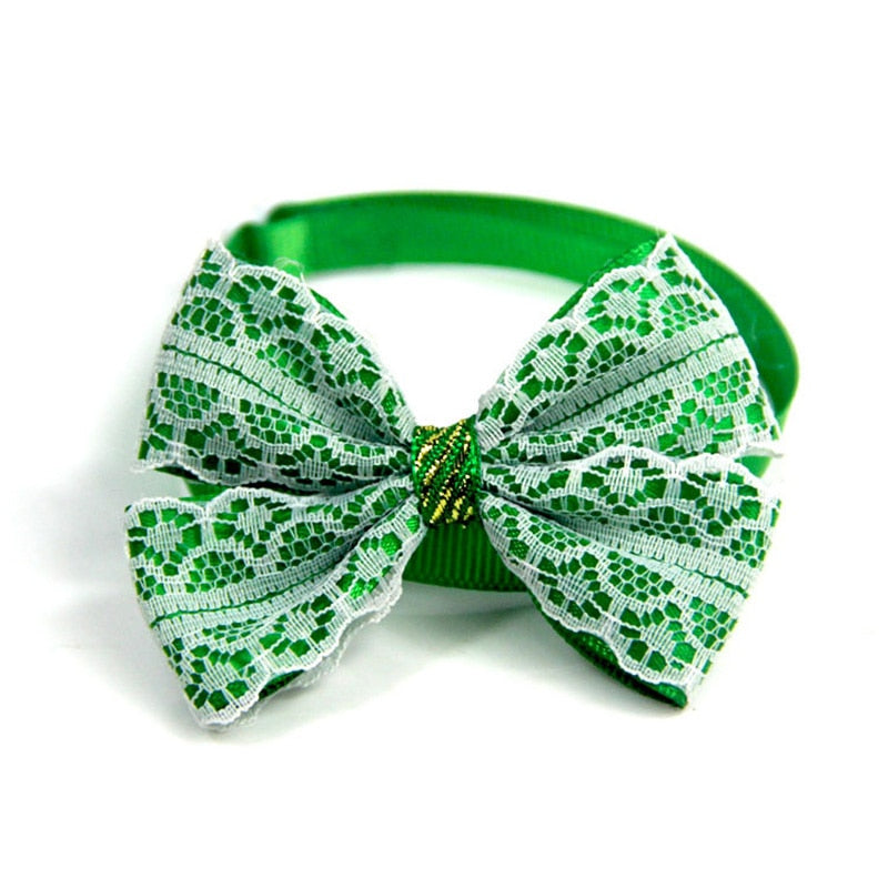 Pet Christmas Bow Collar