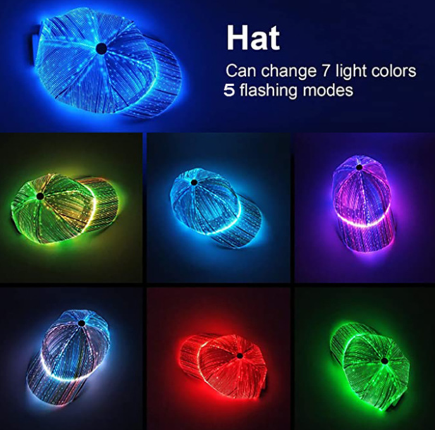 Led Light Up Glow in the dark baseball hat
