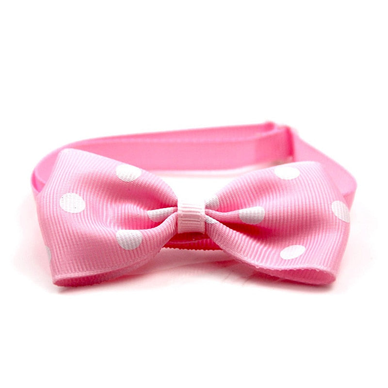 Pet Christmas Bow Collar