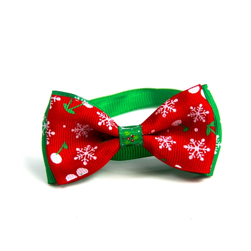 Pet Christmas Bow Collar