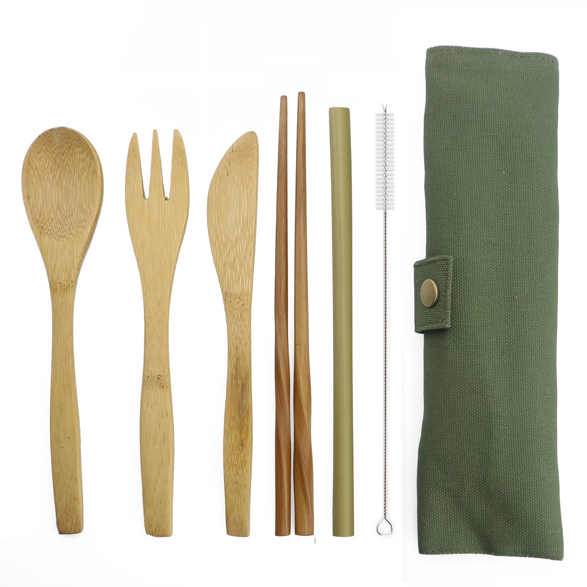 6 Piece Wooden Cutlery Set